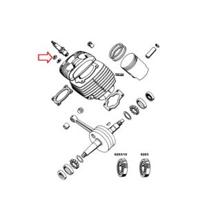 Matica M7x1 mm vsi modeli Tomos
